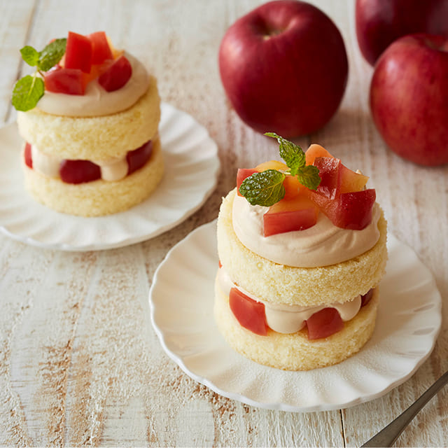11月のレシピ「りんごのティーショートケーキ」